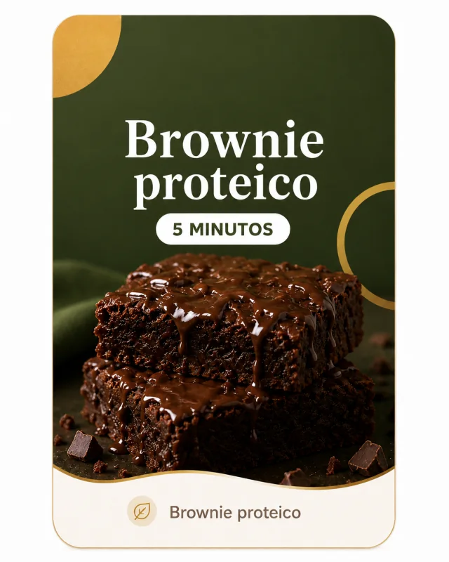 Brownie proteico, referência visual apresentada no guia