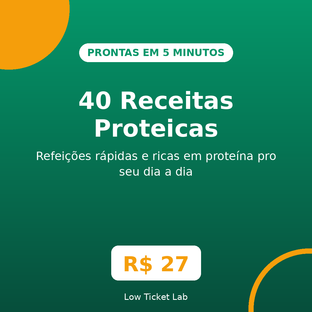 40 Receitas Proteicas de 5 Minutos